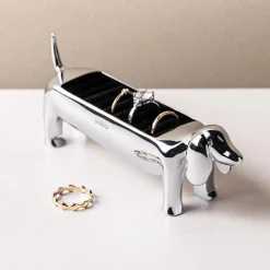 Umbra Dachsie Ring Holder 5.5 x 1.5 x 2.25" (Chrome)