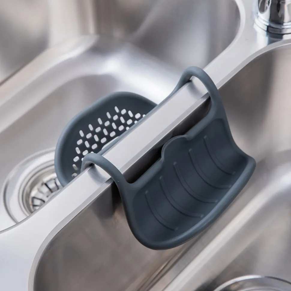 Umbra Sling Sili Flex Sink Org & Caddy (Charcoal)
