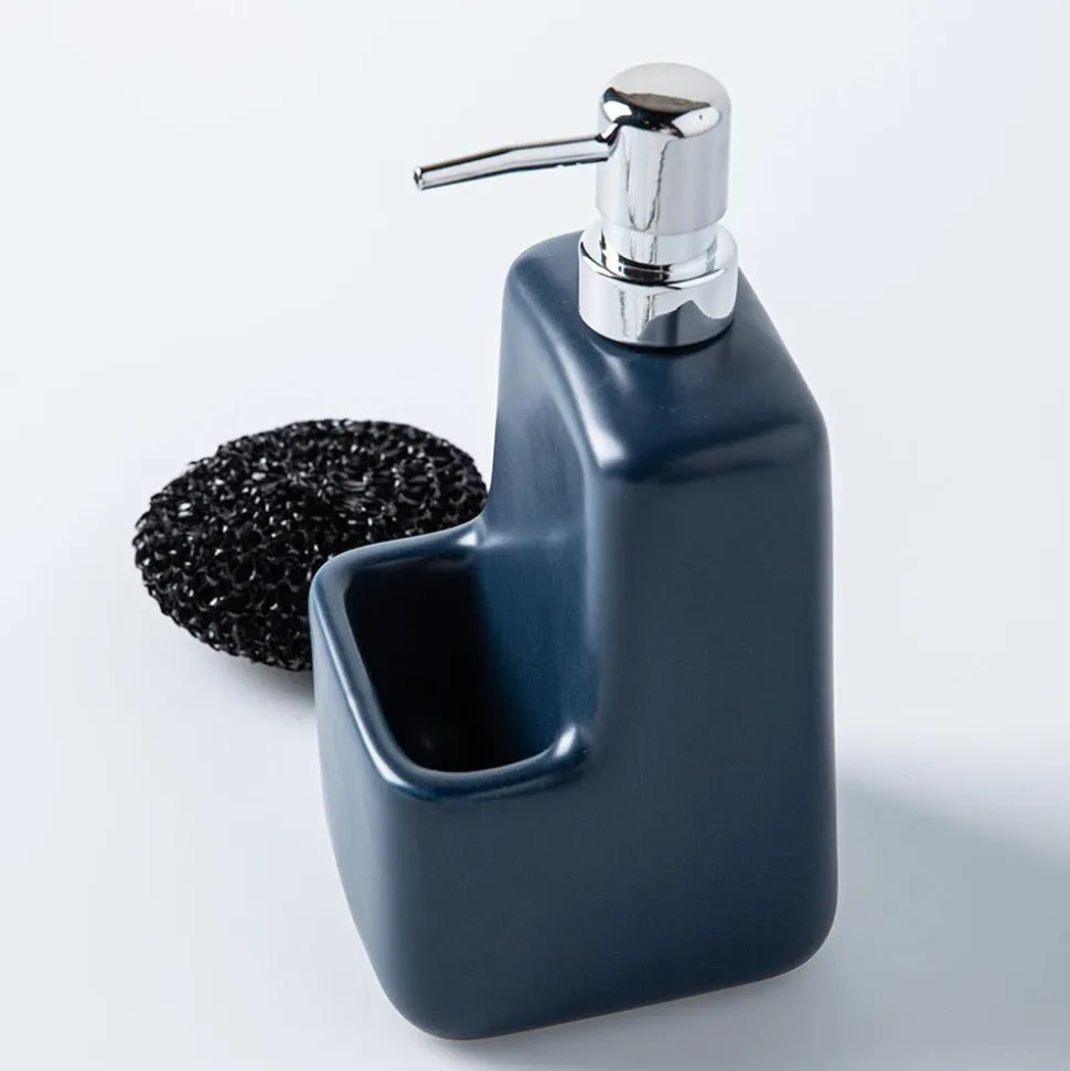 Umbra Square Ceramic Soap Pump (Indigo)