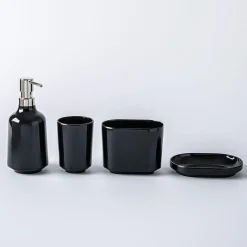 Umbra Step Melamine Toothbrush Holder (Black)
