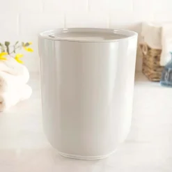 Umbra Step Melamine Waste Can with Lid 6.6L (White)