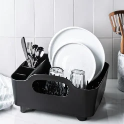 Umbra Tub Plastic Dish Rack (Black)