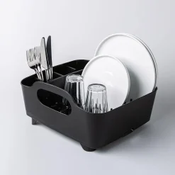 Umbra Tub Plastic Dish Rack (Black)