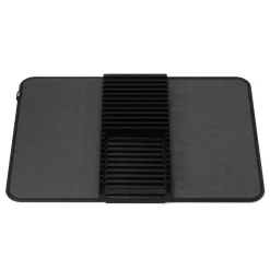 Umbra Udry Microfibre Drying Mat with Rack - Black (24x18