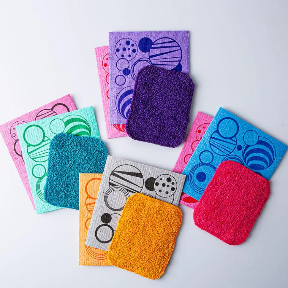 Universal Stone Simply Clean Swedish Cloth & Scrubber Combo - Set/3