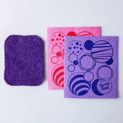 Universal Stone Simply Clean Swedish Cloth & Scrubber Combo - Set/3