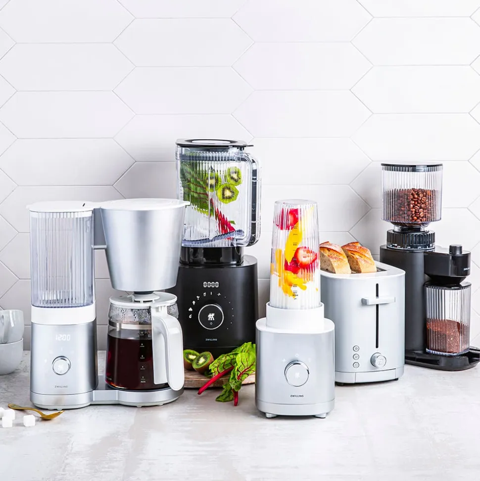 ZWILLING Enfinigy Adjustable Burr Grinder (White/Silver)