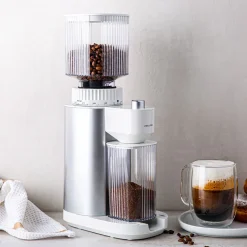 ZWILLING Enfinigy Adjustable Burr Grinder (White/Silver)