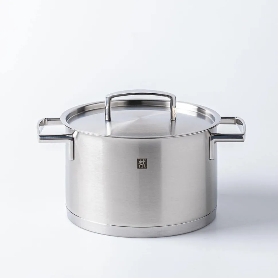 Zwilling Passion Cookware Set of 10 with Bonus Cutlery (Brushed St/St)