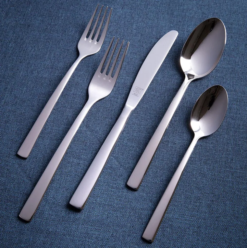 Zwilling Passion Cookware Set of 10 with Bonus Cutlery (Brushed St/St)