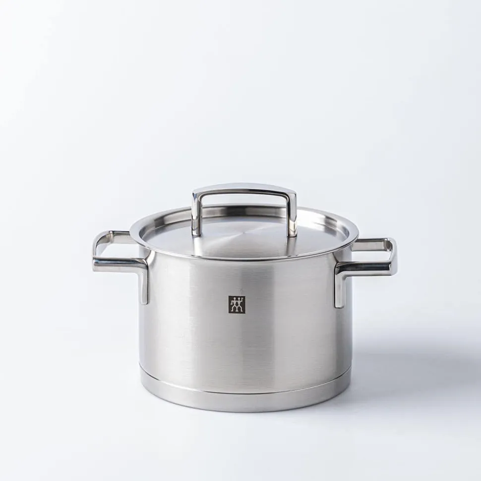 Zwilling Passion Cookware Set of 10 with Bonus Cutlery (Brushed St/St)