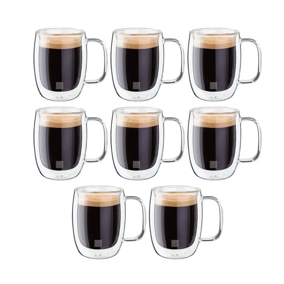 ZWILLING Sorrento Double Wall 'Buy 6 & Get 8' Espresso Mug W/ Handle
