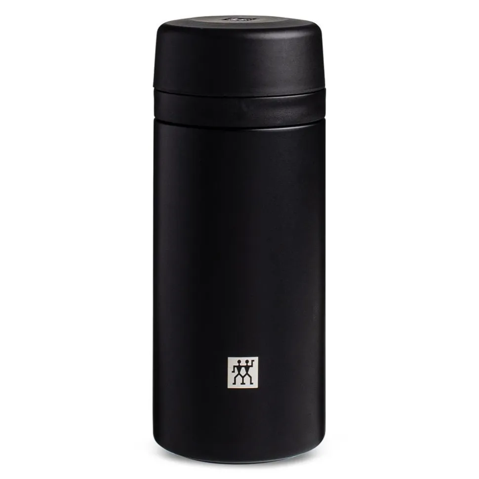 ZWILLING Thermo Thermal Sport Bottle with Infuser (Matte Black)