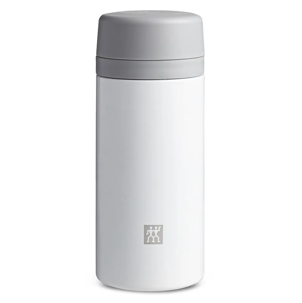 ZWILLING Thermo Thermal Sport Bottle with Infuser (White/Silver)