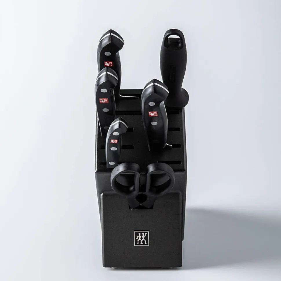 ZWILLING Tradition Block Combo with Bonus Steak Knives (Charcoal)