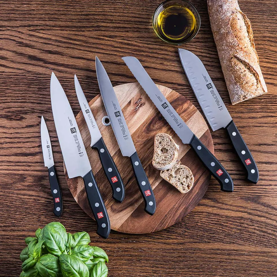 ZWILLING Tradition 7" Santoku Knife with Granton Edge