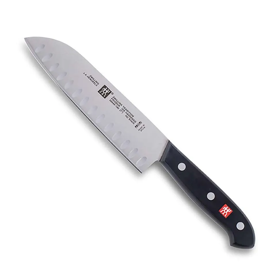 ZWILLING Tradition 7" Santoku Knife with Granton Edge