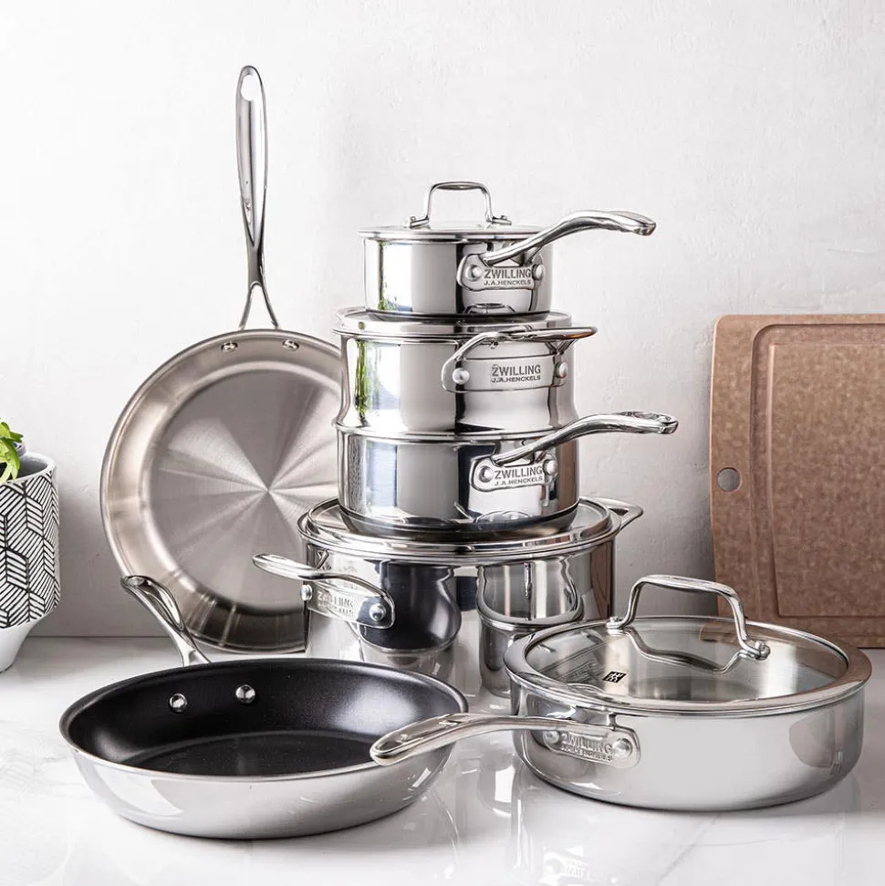 ZWILLING Vistaclad Cookware Combo - Set/10 (Brushed St/St)